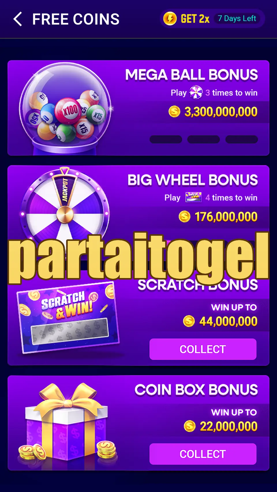 partaitogel Tangkapan Layar - APK Resmi